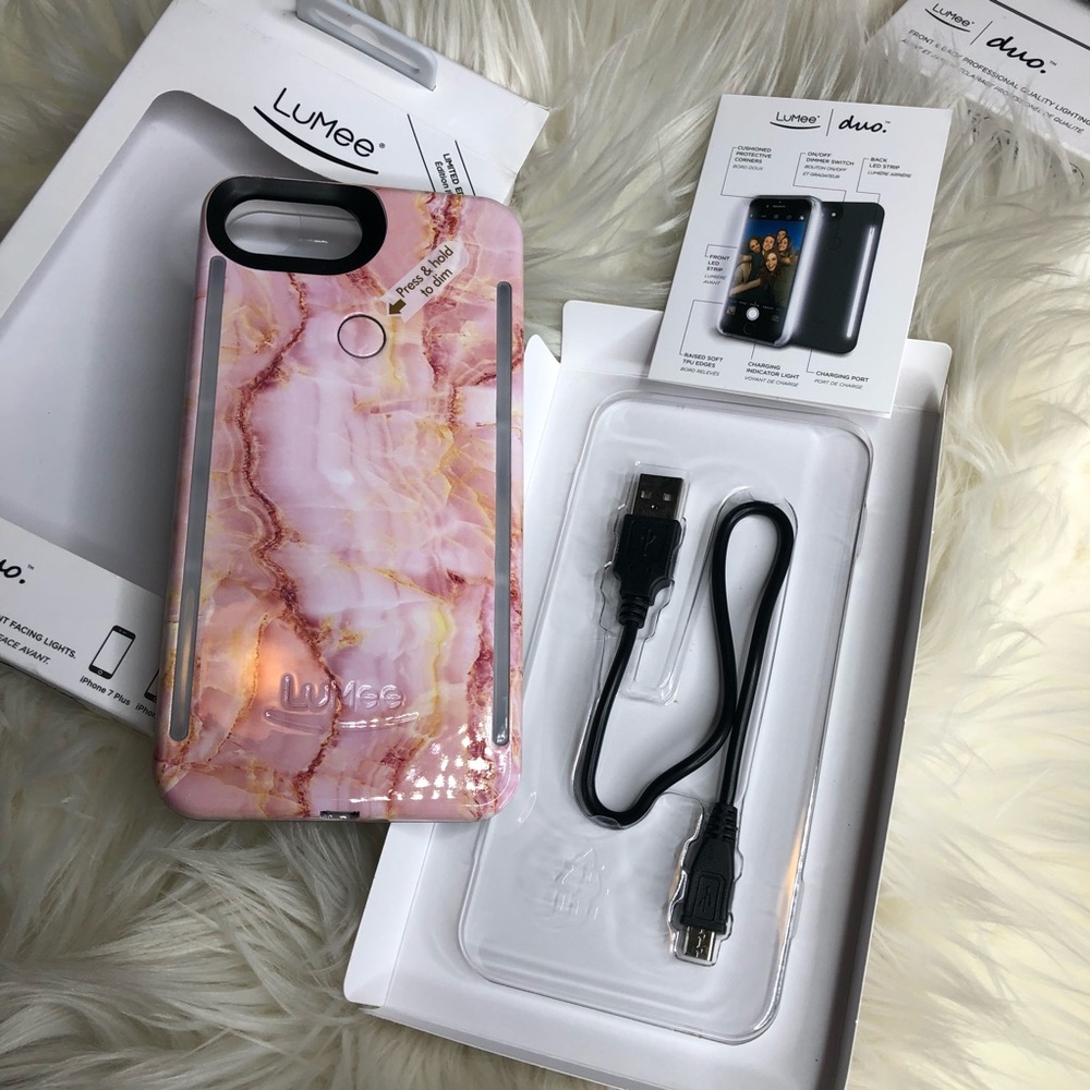 LuMee Duo Marble Selfie case